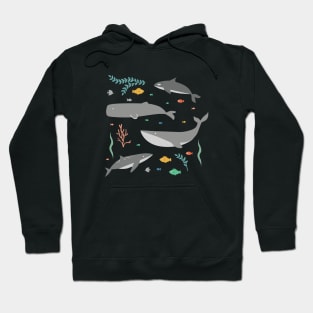 Whales Swimming in the Ocean Hoodie